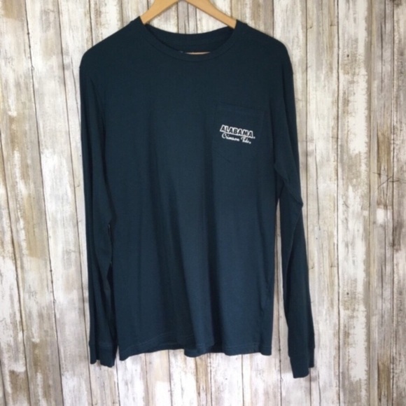 Champion Tops - Champion Alabama Crimson Tide Long Sleeve Tee Women’s Large Blue Teal NCAA